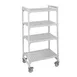 Cambro CPMU184867V4480 Camshelving® Premium 4-Shelf Vented Mobile Starter Unit - 18" x 48" x 67" 1 image