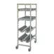 Cambro CPMU243675DD480 24" x 36" x 75" Camshelving® Premium Series Mobile Drying Unit, Speckled Gray 1 image