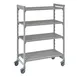 Cambro CPMU244867V4480 Camshelving® Premium 4-Shelf Vented Mobile Starter Unit - 24" x 48" x 67" 1 image