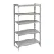 Cambro CPU182484S5PKG Camshelving® Premium Solid 5-Shelf Starter Shelving Unit - 18" x 24" x 84" 1 image