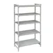 Cambro CPU214284VS5PKG Camshelving® Premium 5-Shelf Vented/Solid Starter Unit - 21" x 42" x 84" 1 image