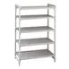 Cambro CPU214872V5480 Camshelving® Premium 5-Shelf Vented Starter Shelving Unit - 21" x 48" x 72" 1 image