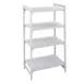 Cambro CPU244272S4480 Camshelving® Premium Solid 4-Shelf Starter Shelving Unit - 24" x 42" x 72" 1 image