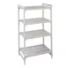 Cambro CPU244864V4480 Camshelving® Premium Vented 4-Shelf Starter Shelving Unit - 24" x 48" x 64" 1 image