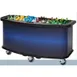 Cambro CVC75BW15 Polyethylene Fruit and Veg Vending Cart w/ Umbrella Hole, Open Well 1 image