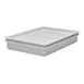 Cambro DB18263P148 Pizza Dough Box, 26" L x 18" W x 3" D, White PP, Dishwasher & Chemical Safe, NSF 1 image