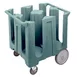Cambro DC1225401 Slate Blue Polyethylene Dish Dolly Cart, 32-3/4L x 27-1/2W x 32H, 240 Plate Capacity 1 image