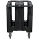Cambro DC700110 6 Column Black Polyethylene Dish Caddy Cart, 360 Plate Capacity, 32.625"W x 23.5"L x 31.75"H 2 image