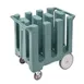 Cambro DC700401 6 Column Poker Chip Dish Caddy Cart, 360 Plates, 32-5/8"W x 23-1/2"L, Slate Blue Polyethylene 1 image