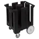 Cambro DC825110 Dish Caddies Cart, 28.75"W x 23.75"L x 32"H, 180 Plates, Black, Polyethylene, NSF 1 image