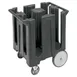 Cambro DC825110 Dish Caddies Cart, 28.75"W x 23.75"L x 32"H, 180 Plates, Black, Polyethylene, NSF 3 image