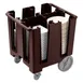 Cambro DCS1125110 Black Versa Dish Caddy, 4 Column, 30-39" Height, Polyethylene, 201-400 Plates 4 image