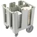 Cambro DCS1125110 Black Versa Dish Caddy, 4 Column, 30-39" Height, Polyethylene, 201-400 Plates 5 image