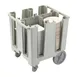 Cambro DCS1125480 Speckled Gray Polyethylene Versa Dish Caddy, 4 Columns, 30-39" Height, Vinyl Cover, 201-400 Plates 1 image