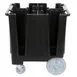 Cambro DCS950110 Black Versa Dish Caddy, 5 Column, 30-39 Height, Polyethylene, 225-300 Plates 2 image
