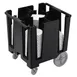 Cambro DCS950110 Black Versa Dish Caddy, 5 Column, 30-39 Height, Polyethylene, 225-300 Plates 3 image