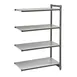Cambro EXA183672S4480 Camshelving® Elements 4 Shelf Solid Add On Shelving Unit - 18" x 36" x 72" 1 image