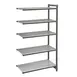 Cambro EXA186084VS5480 Camshelving® Elements Add-On Shelving Unit w/ 4 Vented and 1 Solid Shelf - 18" x 60" x 84" 1 image