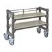 Cambro EXMU144827V2480 Camshelving® Elements Vented 2-Shelf Mobile Shelving Unit - 14" x 48" x 27" 1 image