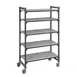 Cambro EXMU244878V5480 Camshelving® Elements 5-Shelf Vented Mobile Shelving Unit - 24" x 48" x 78" 1 image