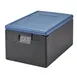 Cambro EPP180CLSW362 Cam GoBox Insulated Food Pan Carrier, 48.6 Qt., Top Load, Black, EPP, 23" L x 18" W x 8" D 1 image