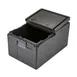 Cambro EPP180FLSW110 Cam GoBox Insulated Food Pan Carrier, 48.6 Qt., Top Load, Black, Polypropylene, 23" Insulated Food Carrier 1 image