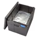 Cambro EPP180XLTSW110 Cam GoBox Insulated Food Pan Carrier, 68.2 Qt., Top Load, Black, EPP Polypropylene, Dishwasher Safe, Stackable 1 image