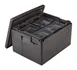 Cambro EPPMTSW110 Cam GoBox Insulated Food Pan Carrier, Top Load, Black, 24 Tray Capacity, EPP Construction 1 image