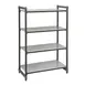 Cambro EXU182464S4480 Camshelving® Elements 4-Shelf Solid Starter Unit - 18" x 24" x 64" 1 image