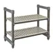 Cambro EXU183630V2480 Camshelving Elements Stationary Starter Unit, 18W X 36L X 30H, 2-Tier, Brushed Graphite 1 image
