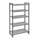 Cambro EXU214272V5480 Camshelving® Elements 5 Shelf Vented Starter Unit - 21'' x 42'' x 72'' 1 image
