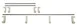 Cambro EWSR1424151 Camshelving Elevation Series Wall Shelving Full Shelf Rail Kit, 14x24, Polypropylene, Soft Gray, NSF 1 image