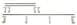 Cambro EWSR2124151 Camshelving Elevation Series Wall Shelving Full Shelf Rail Kit, 21x24x2, Polypropylene, Soft Gray, NSF 1 image