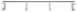 Cambro EWSR48F151 Camshelving Elevation Series Wall Shelving Rail Front, 48x2, Polypropylene, Soft Gray, NSF 1 image