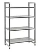 Cambro EXU183064S4480 Camshelving® Elements XTRA 4-Shelf Solid Starter Shelving Unit - 18'' x 30'' x 64'' 1 image