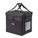 Cambro GBD121515110 GoBag Delivery Bag, Medium, 12" x 15" x 15", Folding, Black Nylon, Velcro Lid, Ticket Pouch, Sewn-in Straps, Side Pocket, High Density Insulation 1 image