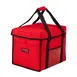 Cambro GBD151212521 GoBag Sandwich Delivery Bag, 15x12x12, Nylon, Cambro Red, Velcro Lid, Sewn-in Ticket Pouch, Side Pocket, Clear Front Window, Insulated 1 image