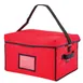 Cambro GBD181412521 GoBag Delivery Bag, Jumbo, 18x14x12 inches, Cambro Red, Velcro Lid, Ticket Pouch, Adjustable Strap, High Density Insulation, Nylon Fabric, Machine Washable 1 image