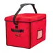 Cambro GBD211517521 GoBag Stadium Delivery Bag, 21" x 15" x 17", Velcro Lid, Nylon, Cambro Red, Insulated, Machine Washable 1 image