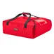 Cambro GBPP216521 GoBag Premium Pizza Delivery Bag, 17-1/4" x 17-1/2" x 7-1/2", Nylon, Red, (2) 16" or (3) 14" Pizza Capacity, Machine Washable 1 image