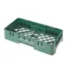 Cambro HBR258119 Camrack Base Rack, Half Size, 1 Compartment, Polypropylene, Sherwood Green, 19-3/4" x 9-7/8" 1 image