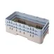Cambro HBR578184 Camrack Base Rack, Half Size, Beige, Polypropylene, 19-3/4" x 9-7/8", 6-1/2" Inside Rack Height 1 image