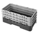 Cambro HBR712119 Camrack Base Rack, Half Size, Sherwood Green, Polypropylene, 19-3/4" x 9-7/8", 8-1/8" Inside Rack Height 1 image