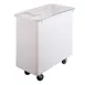 Cambro IB36148 Mobile Ingredient Bin, 34‑Gallon White PE with Sliding Cover, 4 3″ Casters, NSF 1 image
