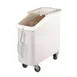 Cambro IBS20148 Mobile Bin – 21‑Gallon White Polyethylene Sliding Cover, S‑Hook, 3" Casters, NSF 1 image