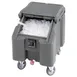 Cambro ICS100L131 Plastic Mobile Ice Bin / Ice Caddy, 100 lb, Dark Brown 3 image