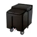 Cambro ICS125L110 Plastic Mobile Ice Bin / Ice Caddy, 125 lb, Black 1 image