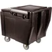Cambro ICS125L131 Plastic Mobile Ice Bin / Ice Caddy, 125 lb, Dark Brown 2 image