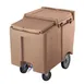 Cambro ICS125LB157 Plastic Mobile Ice Bin / Ice Caddy, 125 lb, Coffee Beige 1 image