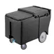 Cambro ICS175LB110 Plastic Mobile Ice Bin / Ice Caddy, 175 lb, Black 1 image